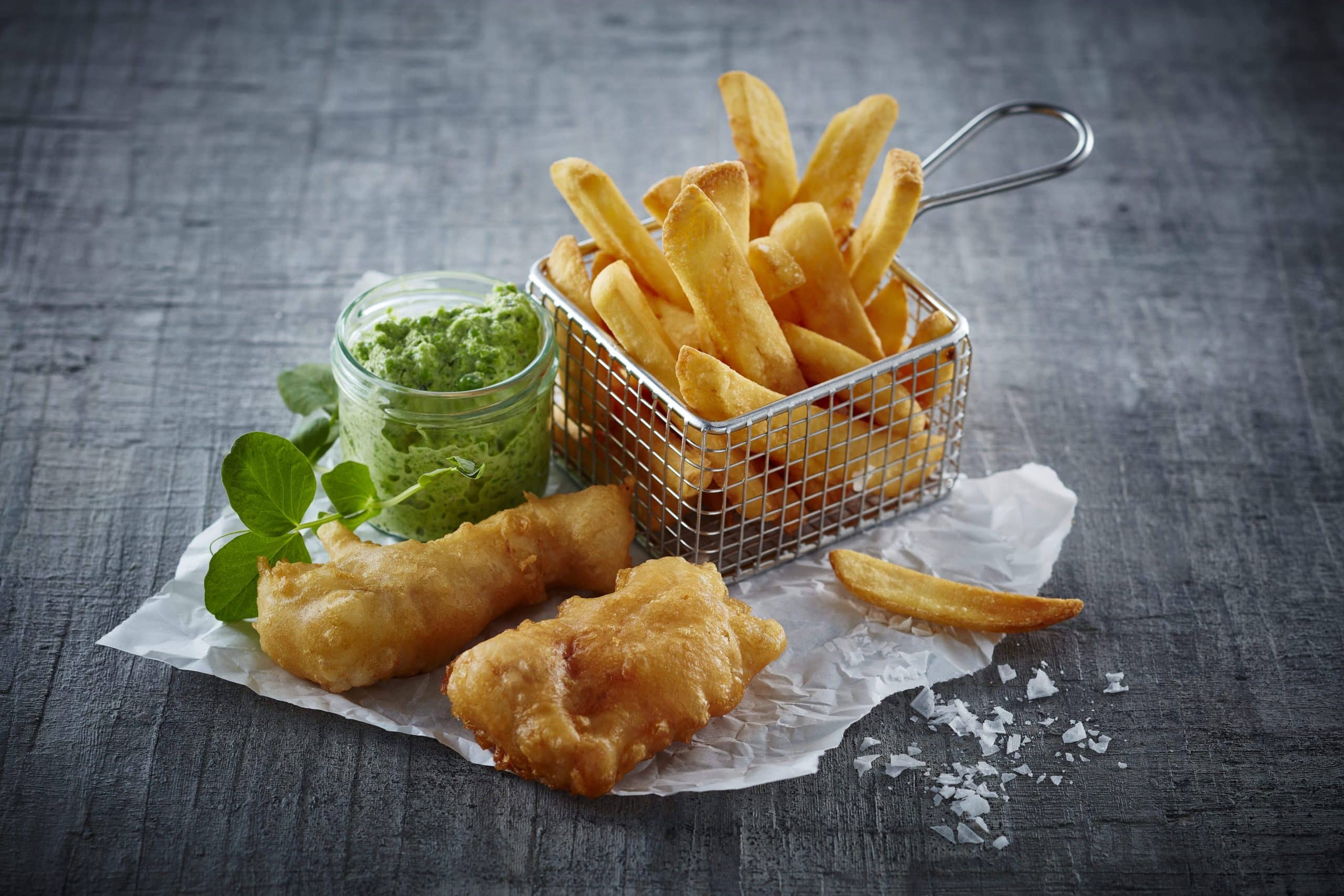 Fish & chips ærtecreme | Flensted.dk